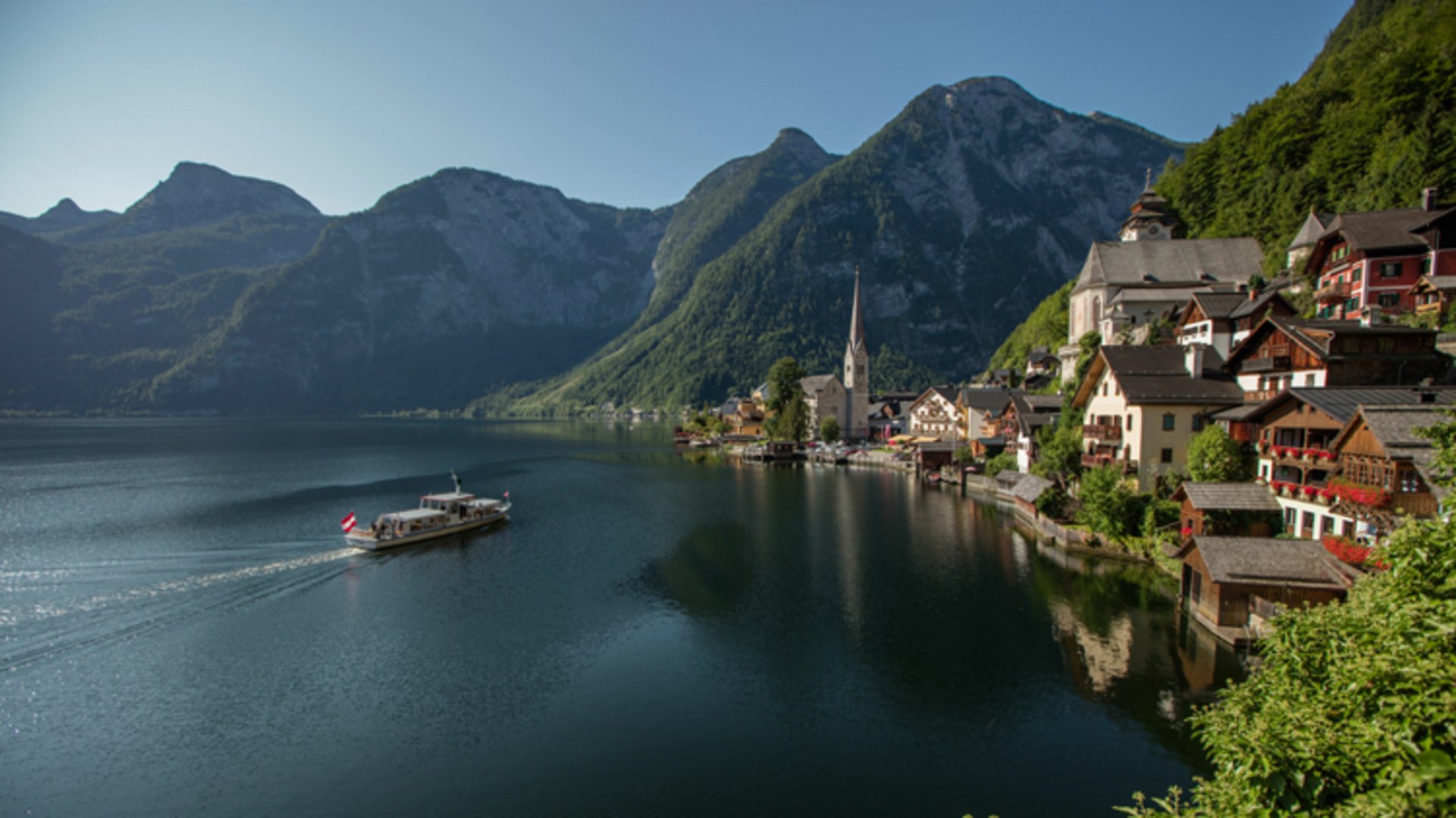 Foto: Oberösterreich Tourismus GmbH/Geoff Tompkinson: Blick auf Hallstatt Blick auf Hallstatt